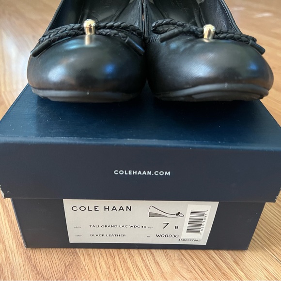 Cole Haan Tali Wedge. Size 7. Black. - Picture 2 of 8